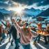 Silent Disco beim Apres Ski auf Skipiste